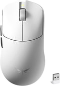 Ultra Wireless Gaming Mouse Tri-Mode with 30K Optical Sensor | 51g Lightweight 50-42000 DPI High Performance Gaming Mice, 5 Programmable Controls, Bluetooth Mouse for PC Mac Laptop, White