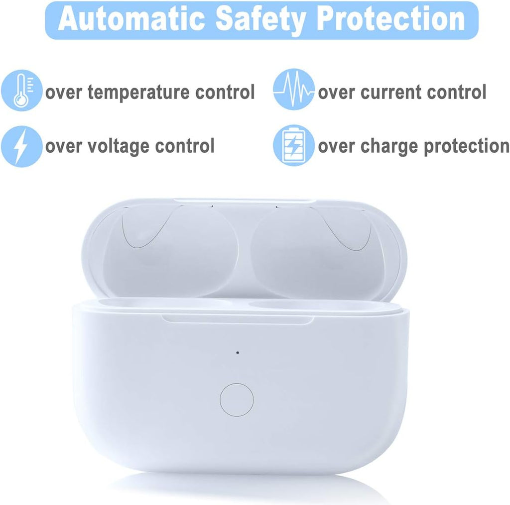 Compatible with for Wireless AirPod Pro 1st & 2nd Generation Charging Case Replacement, Compatible with for AirPod Pro 1st & 2nd Charger Case with Bluetooth Pairing Sync Button