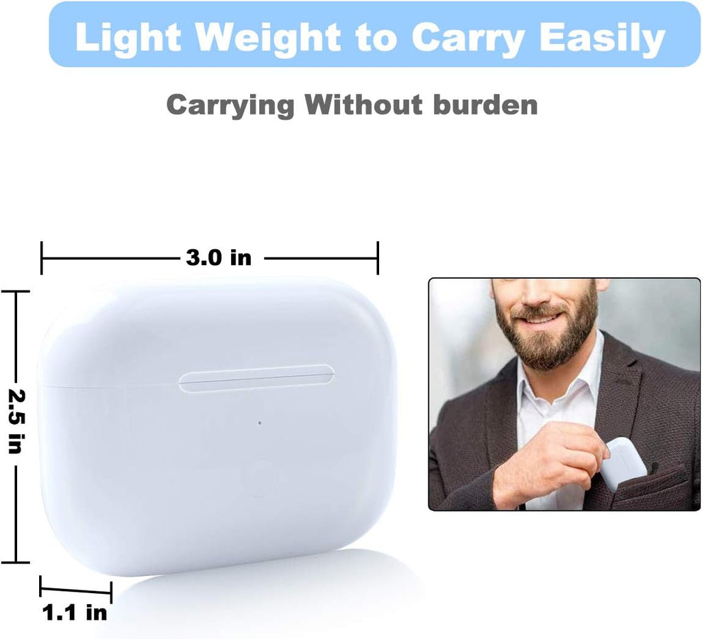 Compatible with for Wireless AirPod Pro 1st & 2nd Generation Charging Case Replacement, Compatible with for AirPod Pro 1st & 2nd Charger Case with Bluetooth Pairing Sync Button